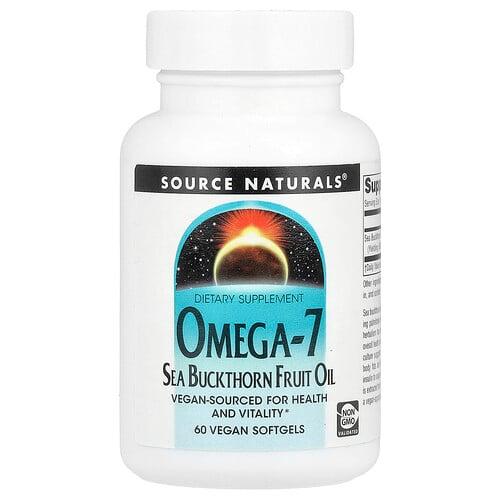 Source Naturals Omega 7 Sea Buckthorn Fruit Oil 60 Vegan Softgels