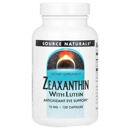 Source Naturals Zeaxanthin With Lutein 10 Mg 120 Capsules