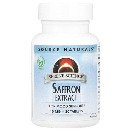 Source Naturals Serene Science Saffron Extract 15 Mg 30 Tablets product image
