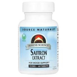Source Naturals Serene Science Saffron Extract 15 Mg 60 Tablets