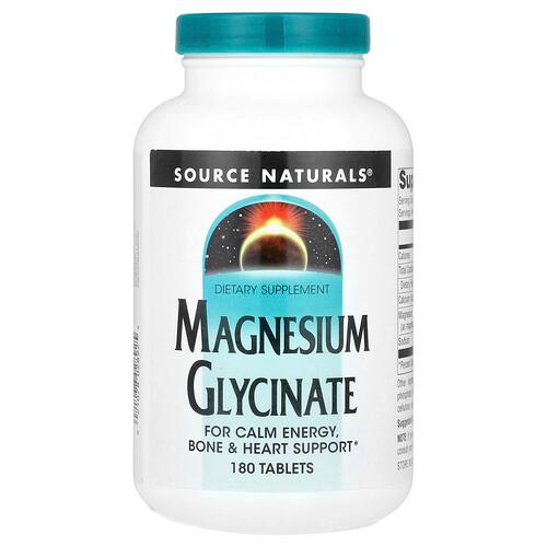 Source Naturals Magnesium Glycinate 180 Tablets