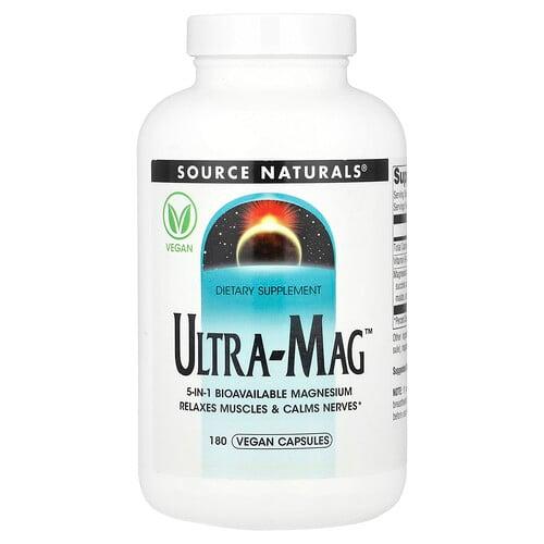 Source Naturals Ultra Mag 180 Vegan Capsules