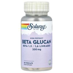 Solaray High Potency Beta Glucan 200 Mg 30 Vegcaps