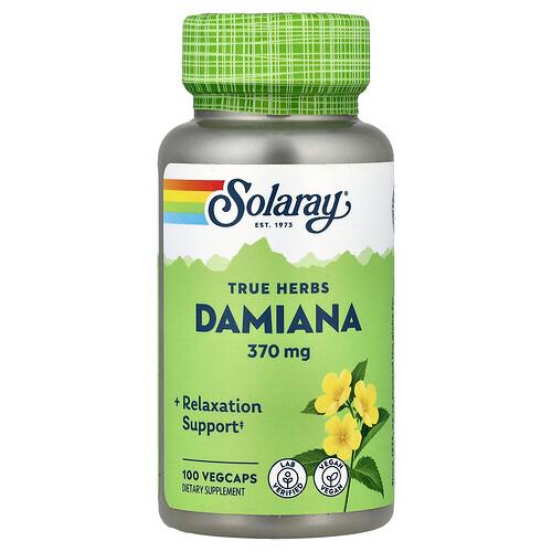 Solaray True Herbs Damiana 370 Mg 100 Vegcaps