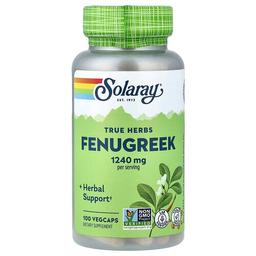 Solaray True Herbs Fenugreek 100 Vegcaps 620 Mg Per Capsule