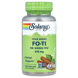Solaray True Herbs Fo Ti He Shou Wu 610 Mg 100 Vegcaps