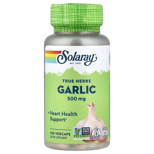 Solaray True Herbs Garlic 500 Mg 100 Vegcaps