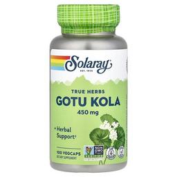 Solaray True Herbs Gotu Kola 450 Mg 100 Vegcaps