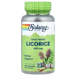Solaray Licorice 450 Mg 100 Vegcaps