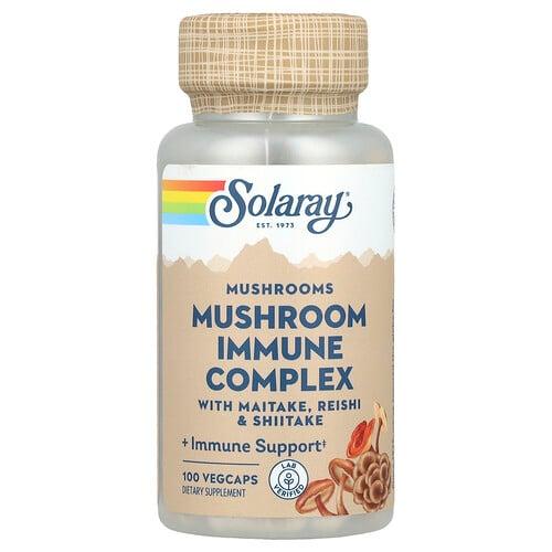 Solaray Mushroom Immune Complex With Maitake Reishi Shiitake 100 Vegcaps