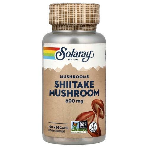 Solaray Mushrooms Shiitake Mushroom 600 Mg 100 Vegcaps