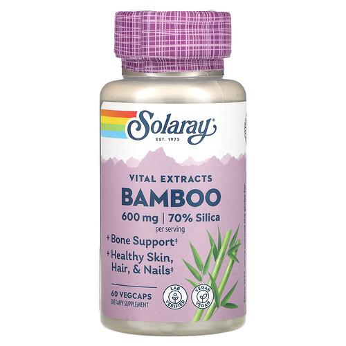 Solaray Vital Extracts Bamboo 60 Vegcaps 300 Mg Per Vegcap product image