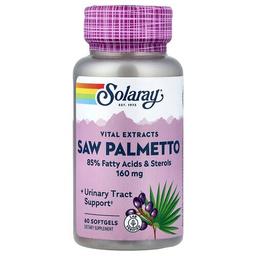 Solaray Vital Extracts Saw Palmetto 160 Mg 60 Softgels