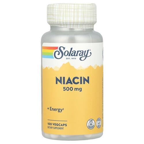 Solaray Niacin 500 Mg 100 Vegcaps product image