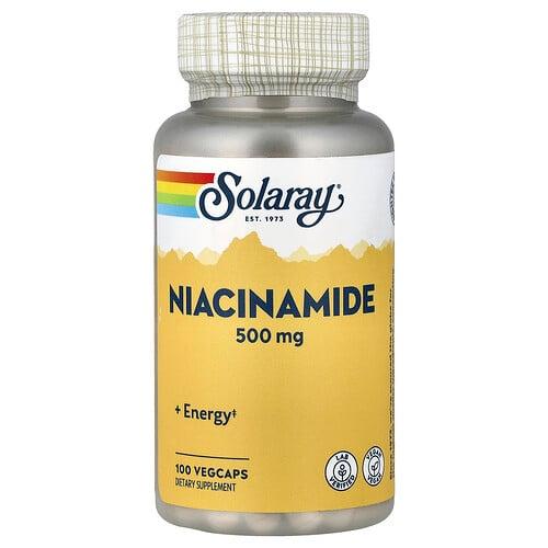 Solaray Niacinamide 500 Mg 100 Vegcaps product image