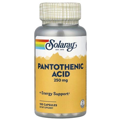 Solaray Pantothenic Acid 100 Capsules
