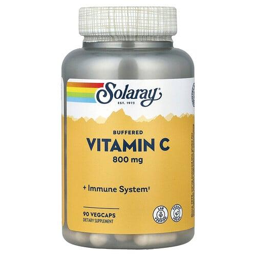 Solaray Buffered Vitamin C 800 Mg 90 Vegcaps
