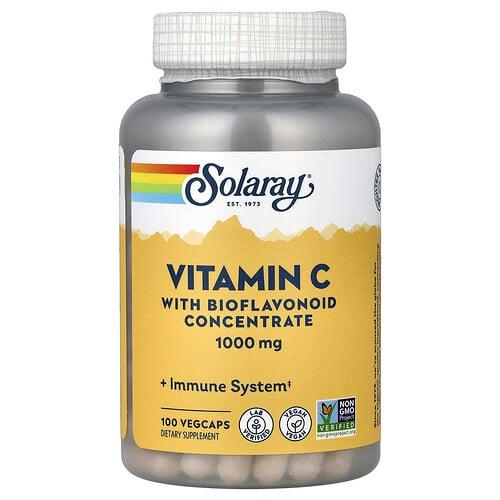 Solaray Vitamin C With Bioflavonoid Concentrate 100 Vegcaps