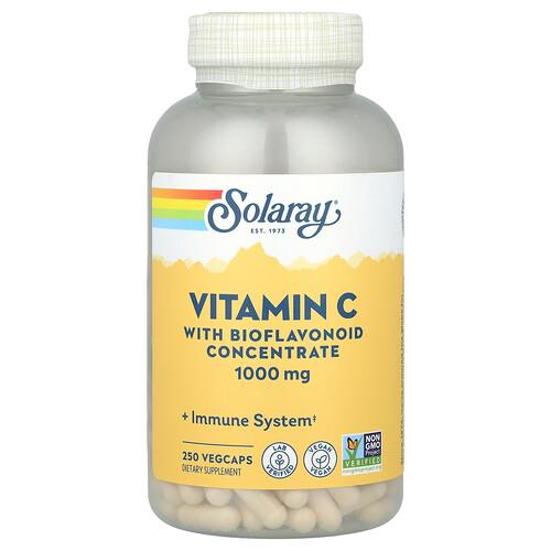 Solaray Vitamin C With Bioflavonoid Concentrate 1 000 Mg 250 Vegcaps
