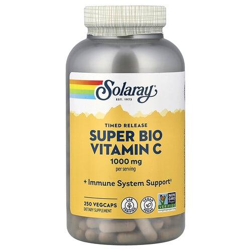 Solaray Super Bio Vitamin C Timed Release 250 Vegcaps