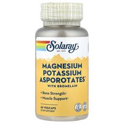 Solaray Magnesium Potassium Asporotates With Bromelain 60 Vegcaps