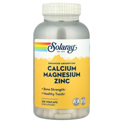 Solaray Calcium Magnesium Zinc 250 Vegcaps