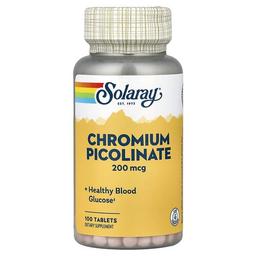 Solaray Chromium Picolinate 200 Mcg 100 Tablets