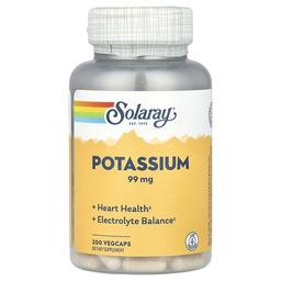Solaray Potassium 99 Mg 200 Vegcaps