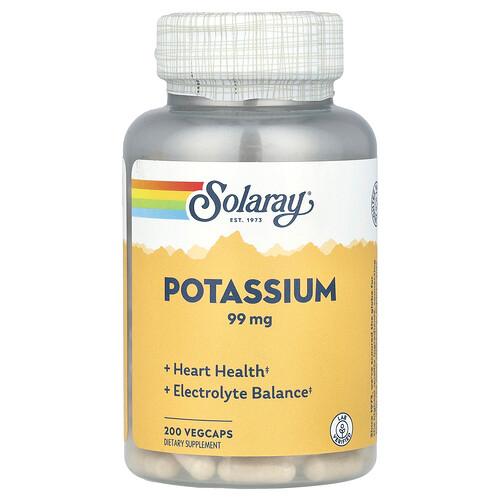 소라레이 Solaray, 칼륨, 99mg, 베지 캡슐 200정 product image