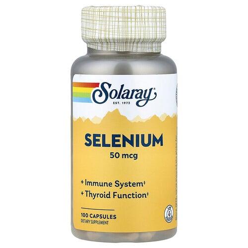 Solaray Selenium 50 Mcg 100 Capsules