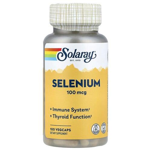 Solaray Selenium 100 Mcg 100 Vegcaps
