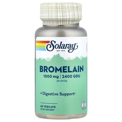 Solaray Bromelain 60 Vegcaps 500 Mg 1 200 Gdu Per Capsule