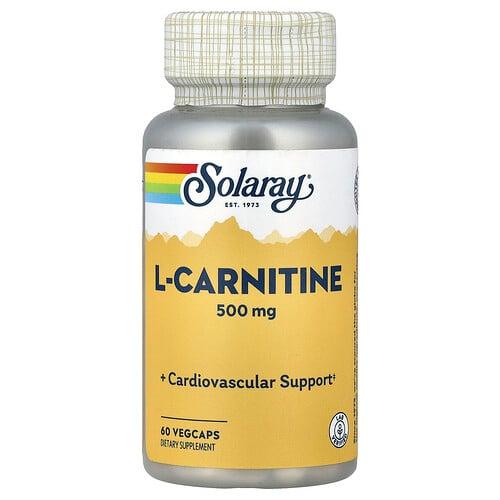 Solaray L Carnitine 500 Mg 60 Vegcaps