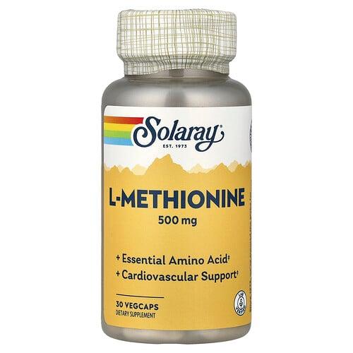 Solaray L Methionine 500 Mg 30 Vegcaps