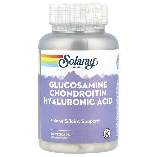 Solaray Glucosamine Chondroitin Hyaluronic Acid 90 Vegcaps