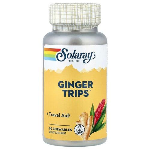 Solaray Ginger Trips 60 Chewables