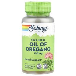 Solaray True Herbs Oil Of Oregano 150 Mg 60 Softgels