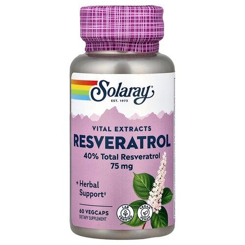 Solaray Resveratrol 75 Mg 60 Vegcaps product image