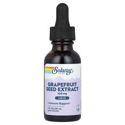 Solaray Grapefruit Seed Extract Liquid 100 Mg 1 Fl Oz 30 Ml