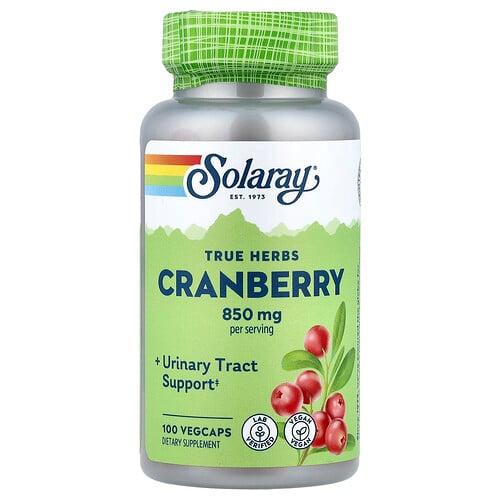 Solaray True Herbs Cranberry 100 Vegcaps 425 Mg Per Capsule