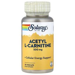 Solaray Acetyl L Carnitine 500 Mg 30 Vegcaps