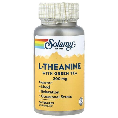 Solaray L Theanine With Green Tea 90 Vegcaps