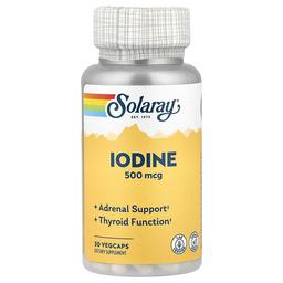 Solaray Iodine 500 Mcg 30 Vegcaps