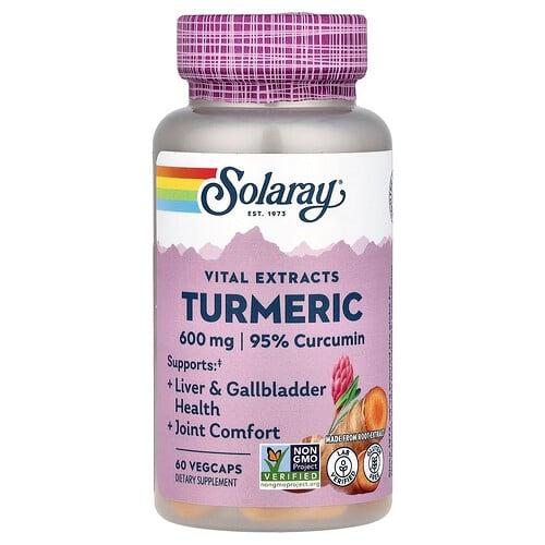 Solaray Vital Extracts Turmeric 600 Mg 60 Vegcaps