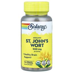 Solaray Organic St John S Wort 100 Capsules 450 Mg Per Capsule