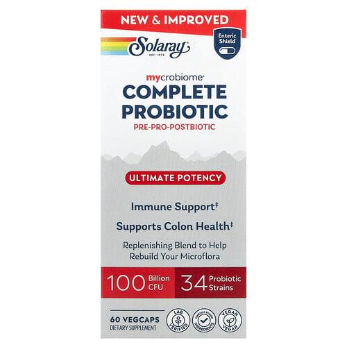 Solaray Mycrobiome Complete Probiotic Ultimate Potency 60 Vegcaps