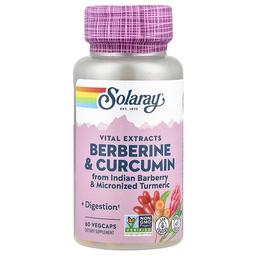 Solaray Vital Extracts Berberine Curcumin 60 Vegcaps