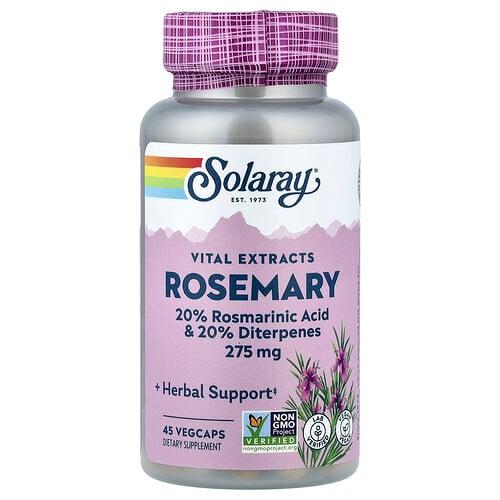 Solaray Vital Extracts Rosemary 45 Vegcaps