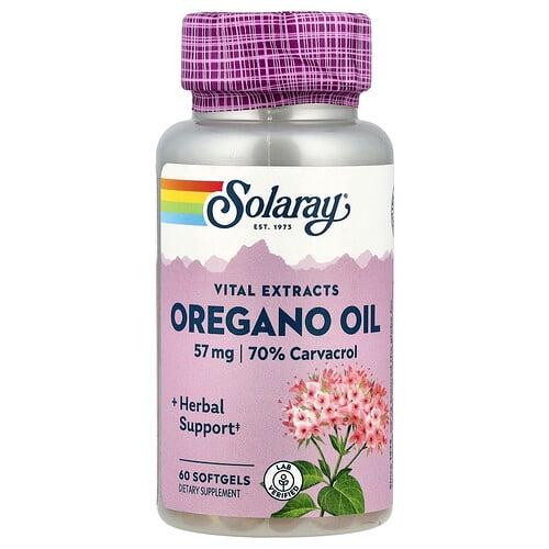 Solaray Vital Extracts Oregano Oil 57 Mg 60 Softgels