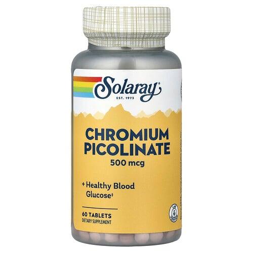 Solaray Chromium Picolinate 500 Mcg 60 Tablets
